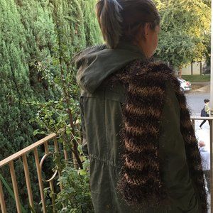 Hand knitted super soft scarf, Neck wrap